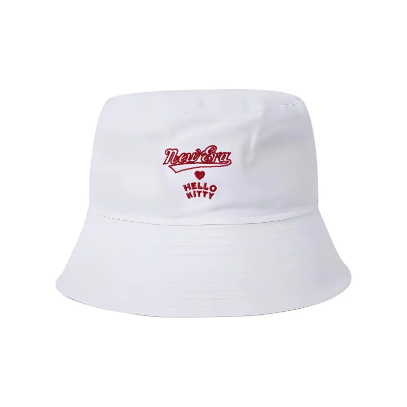 New Era Bucket Hats Women's White/Pink-1