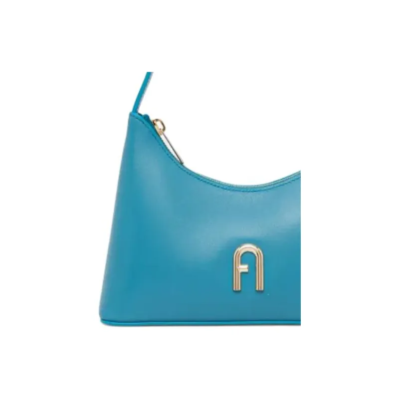 Furla Leather Handbag, Shoulder Bag Women's Blue-4
