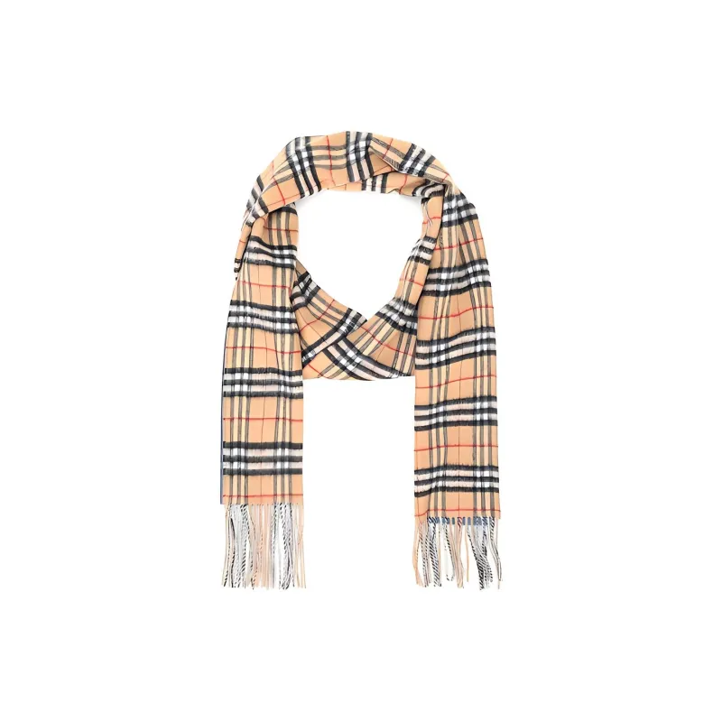 Burberry VINTAGE Knit Scarves Men Stone Blue Plaid-1