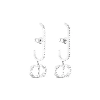 DIOR 30 Montaigne Earrings Women's Silver