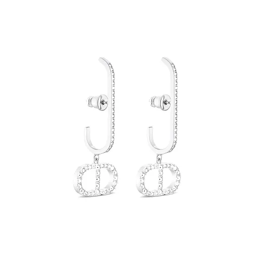 DIOR 30 Montaigne Earrings Women's Silver