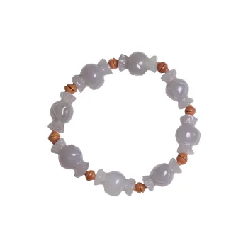 Ingenuity Hetian Jade Bracelets Smoky Purple Unisex