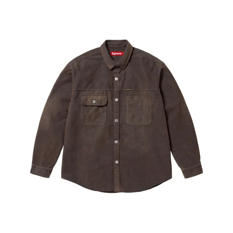 Supreme Washed Corduroy Shirt-2