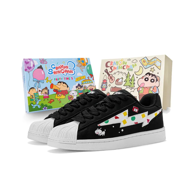 Crayon Shinchan Balance Lightweight Support Low-Top Skateboard Shoes Unisex-14
