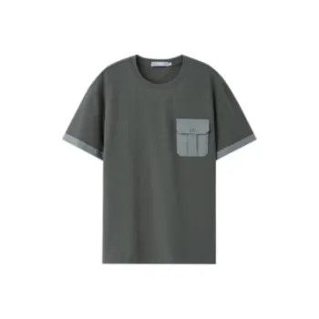 GOLDLION T Shirts Men Gray