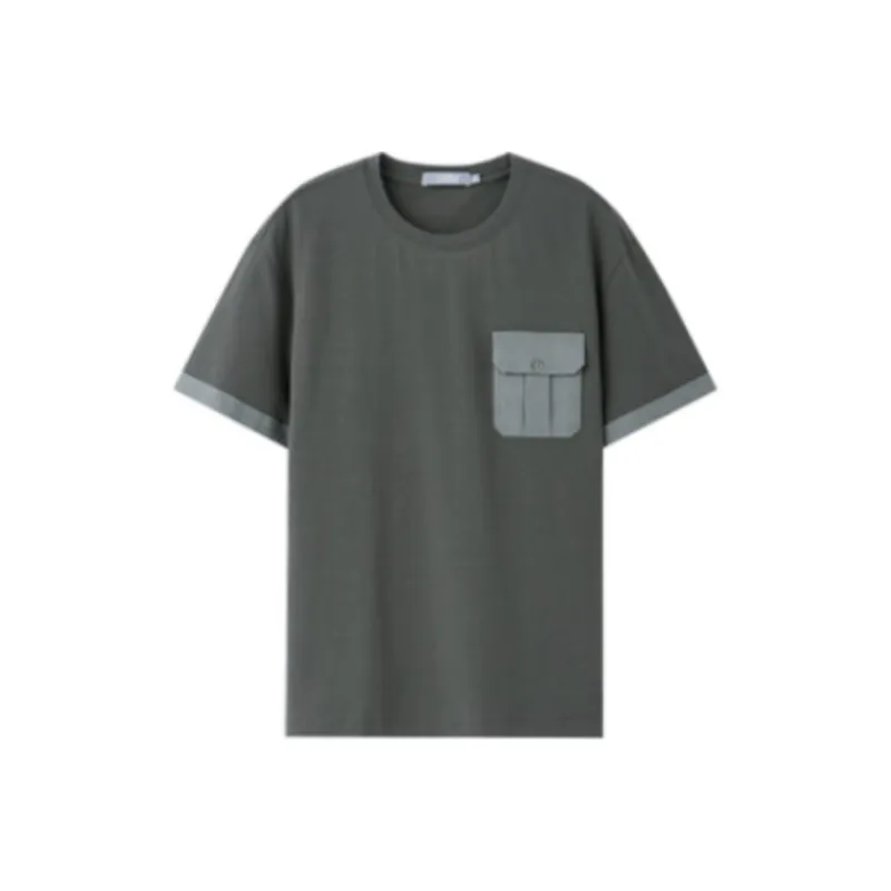 GOLDLION T Shirts Men Gray-0