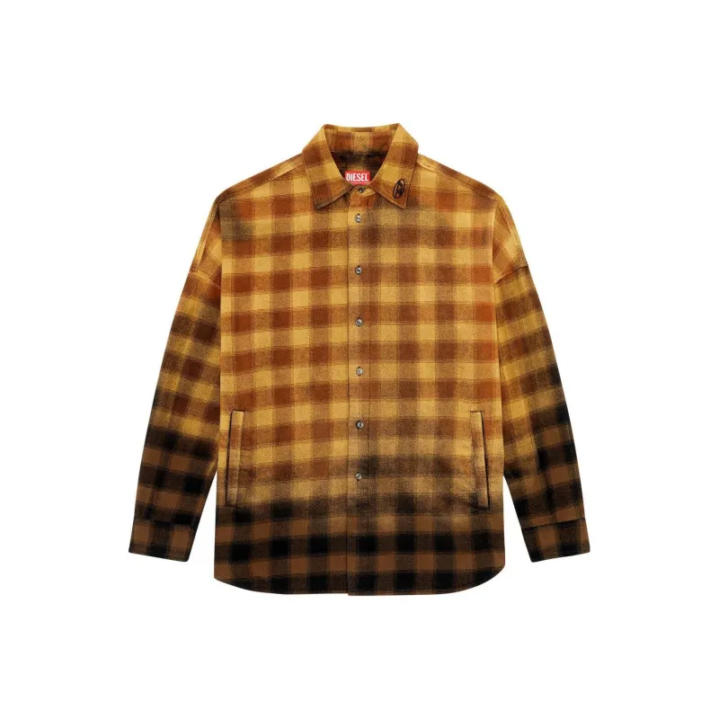 DIESEL Shirts Men Brown-0