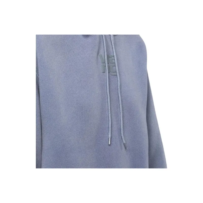 T By Alexander Wang Puff Paint Logo Essential Terry Hoodie Motor Grey-4