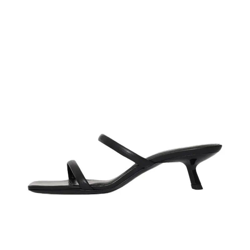 Anine Bing Slide Slippers 4.8cm Women's Black-0