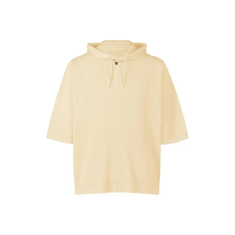 Homme Plissé Issey Miyake Mc June Plissé Hooded T shirt-0