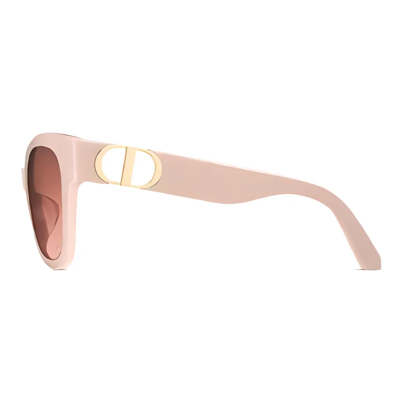 DIOR Acetate Metal Irregular Shape Sunglasses Women's Pink-2