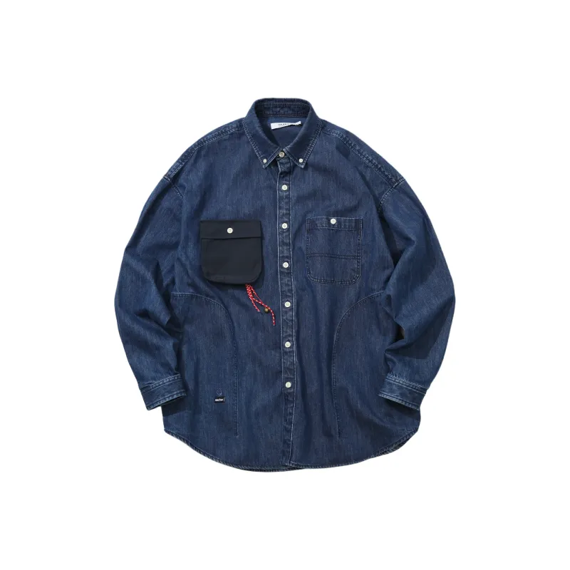 Nautica White Sail Denim Shirt Unisex-0