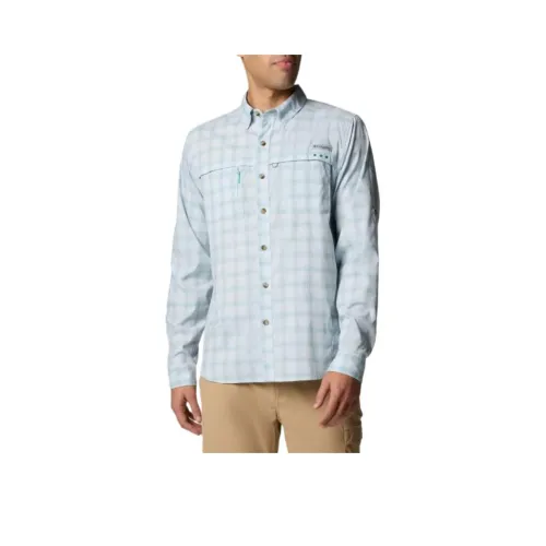 Columbia PFG Wild Cast™ Performance Shirt Men's Blue