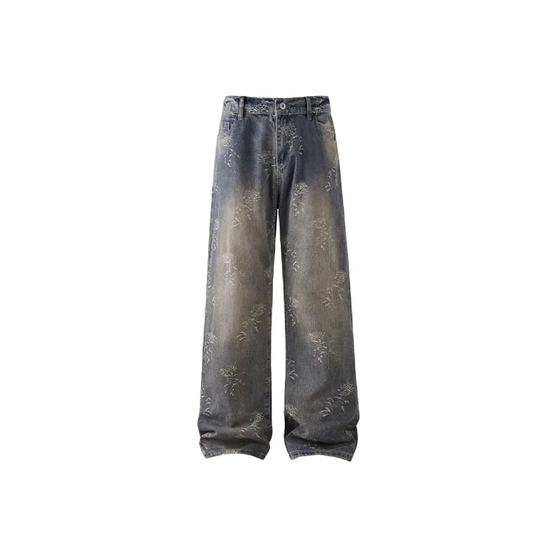 TESTUNG Jeans Unisex Yellow Mud Series-17