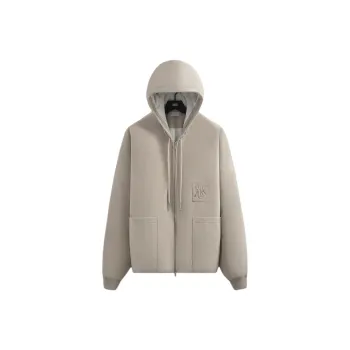 KITH Puffed Suede Jaysen Zip Hoodie