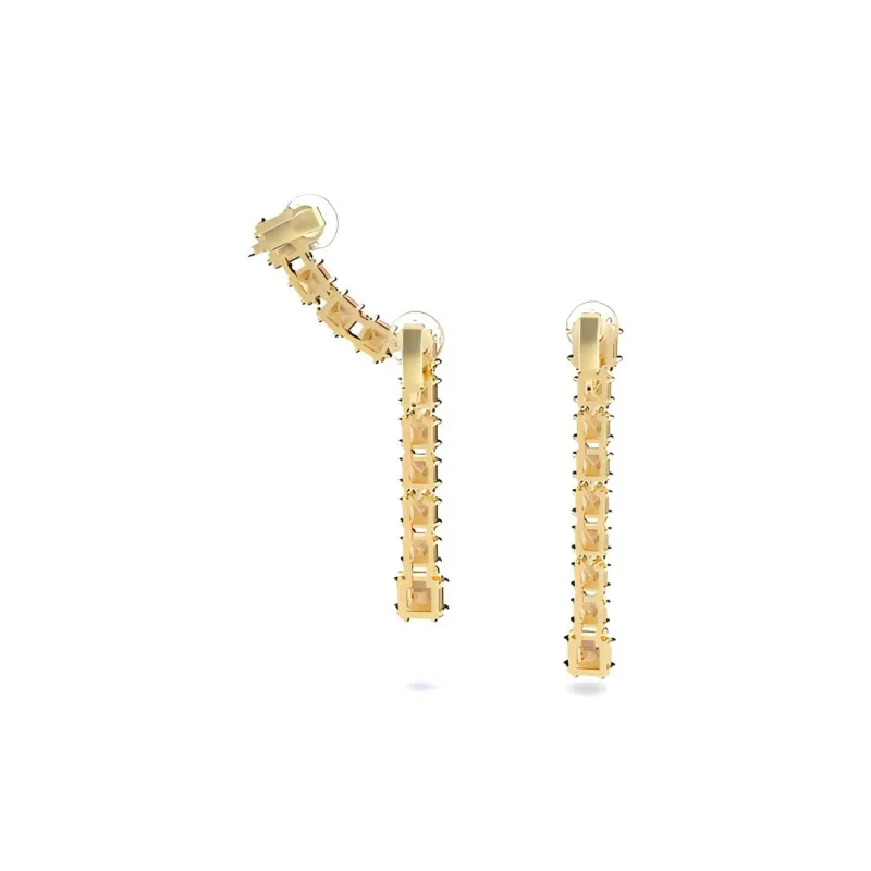 Swarovski Millenia Clip On Earrings Women's Yellow-2