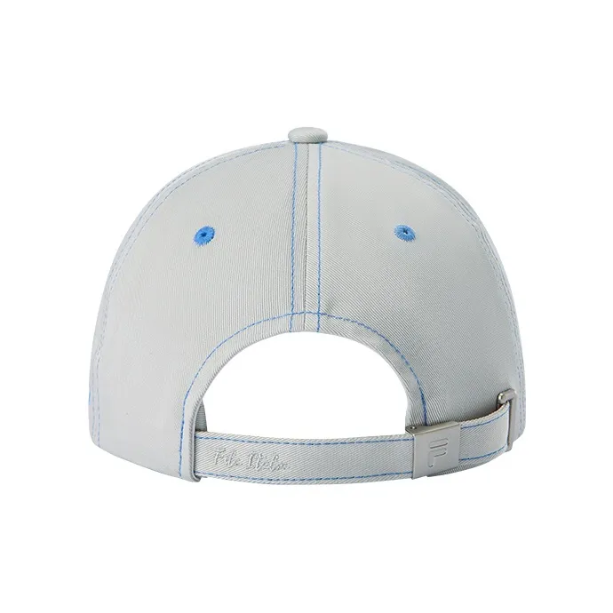 FILA FUSION Cotton Baseball Caps Unisex Light Clear Gray-2