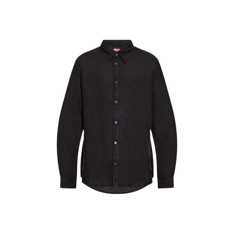 DIESEL S Werp Logo Embroidered Shirt-0