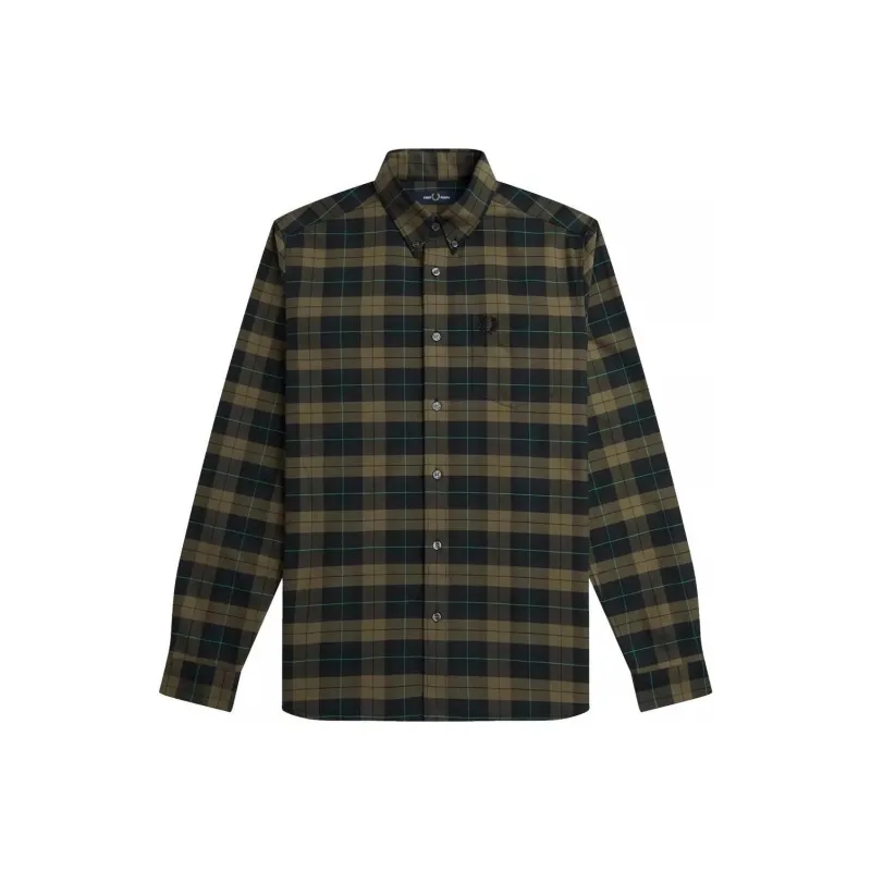 FRED PERRY Shirt Men's Night Green-0