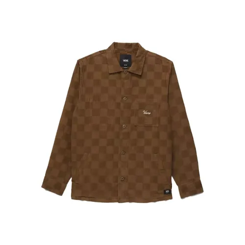Vans Woll Shirts Men Brown