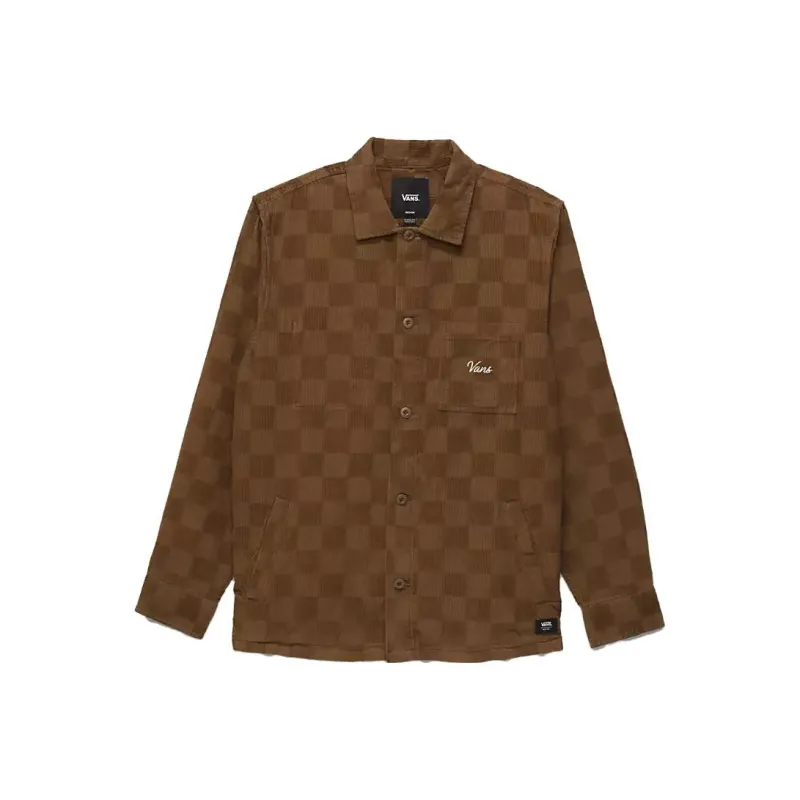 Vans Woll Shirts Men Brown-0