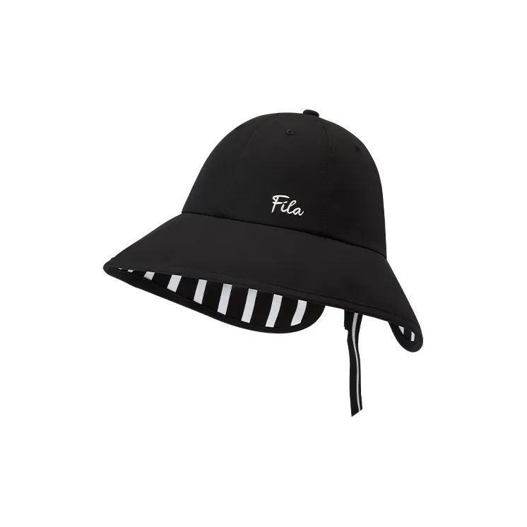 FILA FUSION Polyester Bucket Hats Women's Pitch Black-2