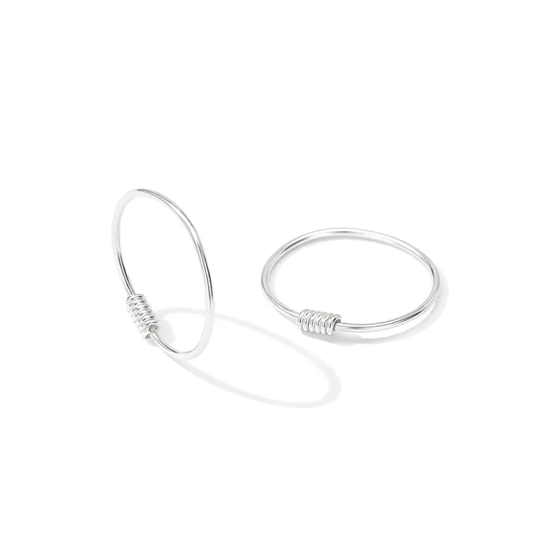 HMZ Sterling Silver Earrings Unisex-4