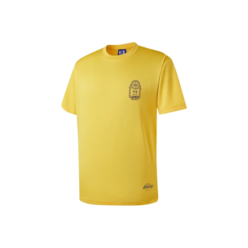 NBA Los Angeles Lakers T Shirt Unisex Yellow-0