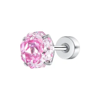 Lady Go Titanium Steel Stud Earrings Women's