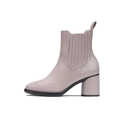 Ecco Short Chelsea Untouchable Boots Women's Gray Pink