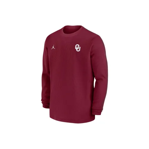 JORDAN Oklahoma Sooners Sideline Coach Men's JORDAN College Long Sleeve Top