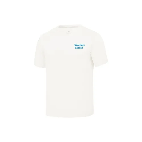 Skechers Mountain And Wild Outdoor Series SS25 T Shirt Men's Marshmallow White 0074