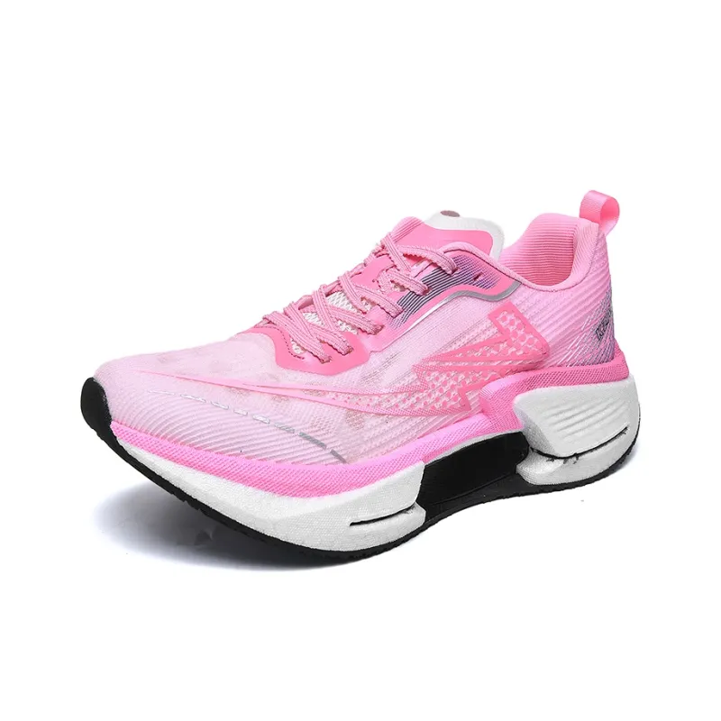 KZANSI Cushioning Low Top Running Shoes Men's Pink-1