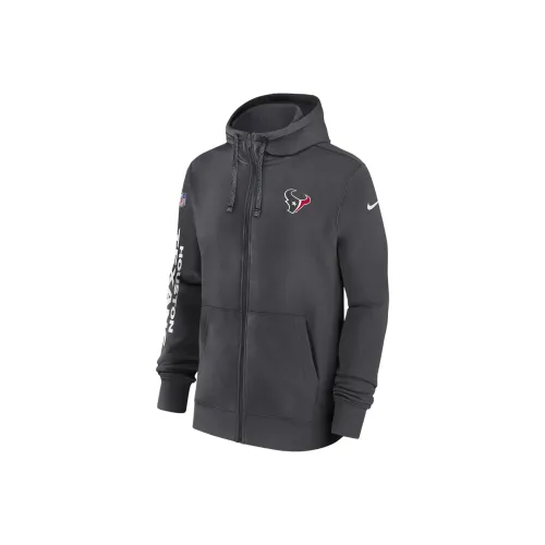 Nike Houston Texans Sideline Team Issue Club Men's Nike Full Zip Hoodie