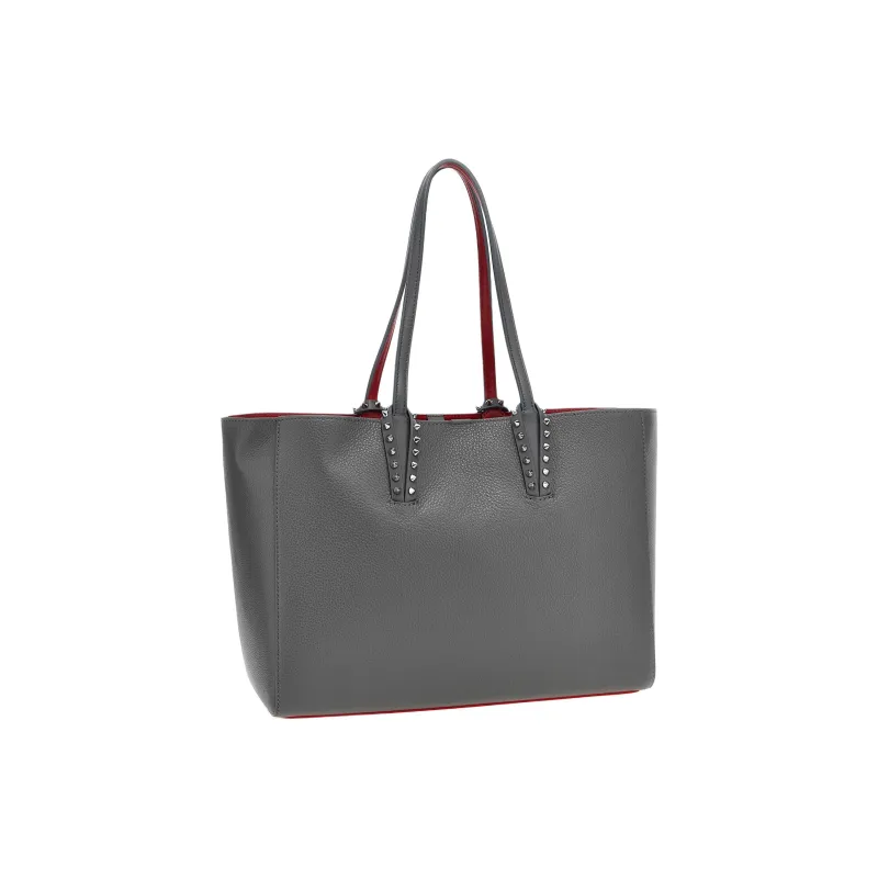 CL LUBOTING Calfskin Tote Bag, Shopping Bag, Handbag, Shoulder Bag Trumpets Women's Gray-1