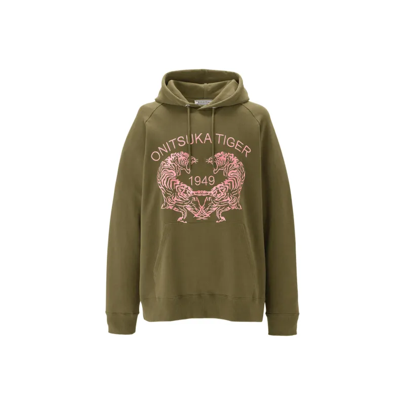 Onitsuka Tiger SWEAT HOODIE Sweatshirt Unisex Green-0
