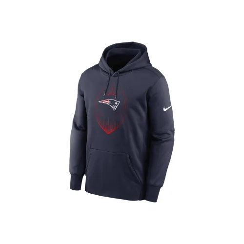 Nike New England Patriots Icon Men's Nike Therma Nfl Pullover Hoodie