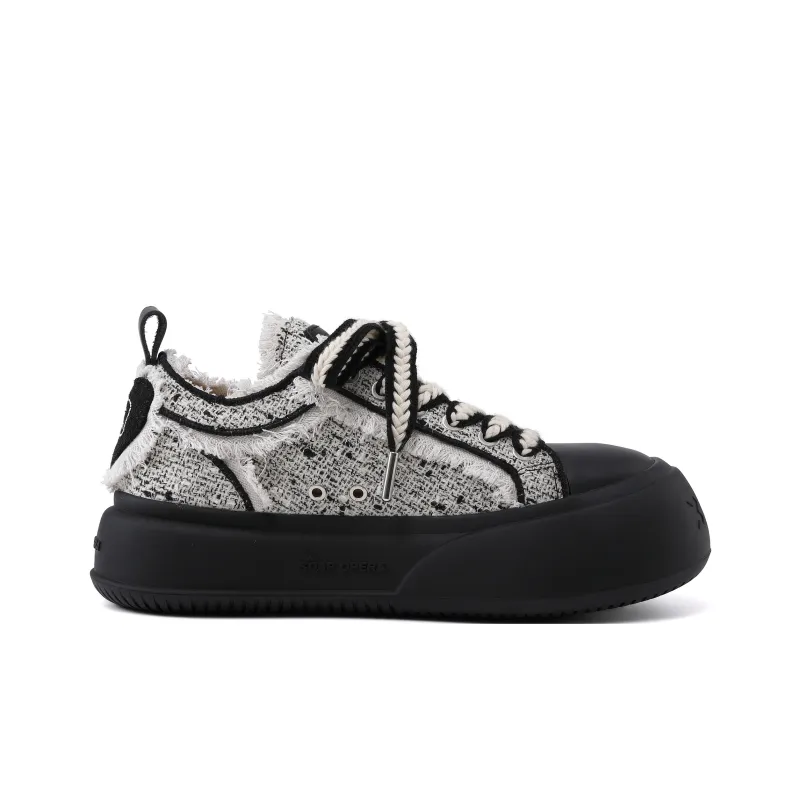 SOAP OPERA Anti Slip And Wear Resistant Height Increasing Low Top Canvas Skateboard Shoes 5cm Unisex Box-2