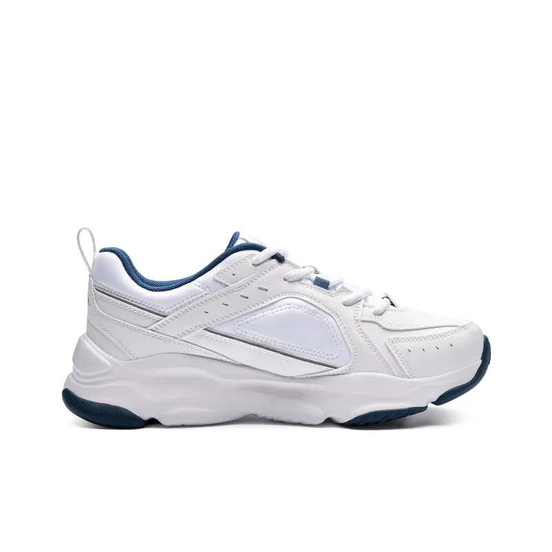 Kappa Proton No. 1 Back to Back Anti Slip Wear Resistant Low Top Chunky Sneakers Unisex White Blue-1