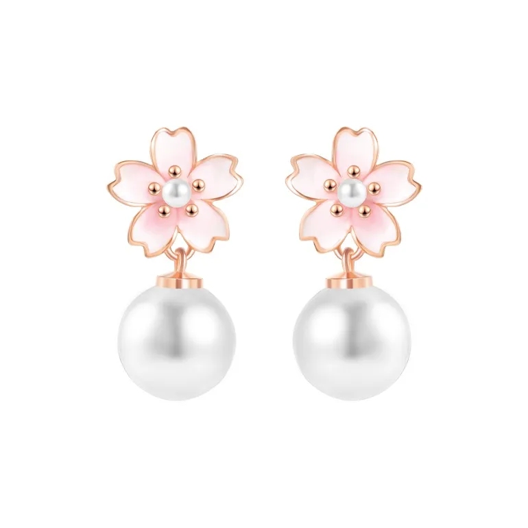 Branded Jewelry Pearl Earrings Women's-6
