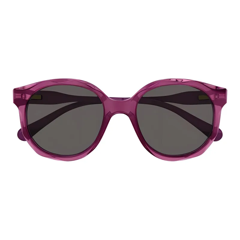 Chloe Acetate Round Sunglasses Kids' Purple-1