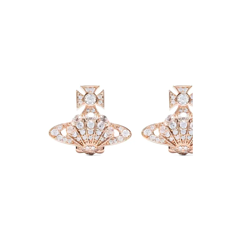 Vivienne Westwood Brass Stud Earrings Women's Gold-2