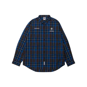 Aape Check print Logo print Shirt