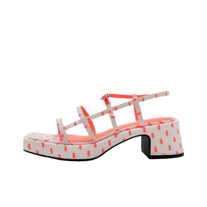 CHARLES&KEITH Strap Sandals 5.8cm Women's Pink-0