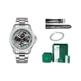 Silver Case Black Dial[Green Box Double Gift Clothing Sets]