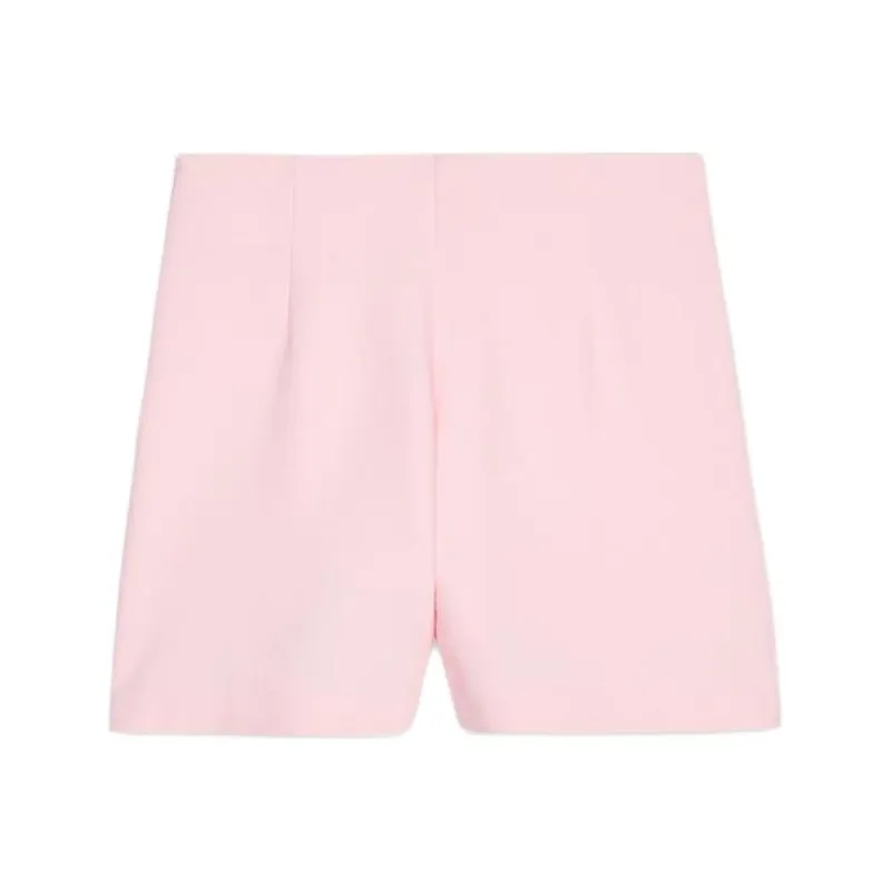 ZARA Casual Shorts Women's Light Pink Red-1