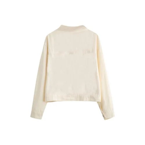 Mu Xiao Xin Denim Jacket Women's Ecru