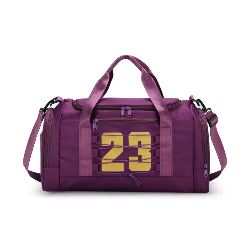 BUBM Nylon One Shoulder Travel Bag Unisex Black/Gray/Pink/Green/Blue/Dark Purple/Light Purple-18