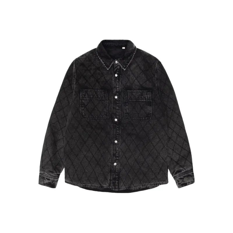 Stussy Quilted Denim Shirt-0
