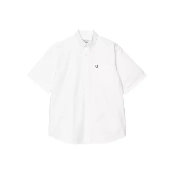 Carhartt WIP SS25 S/S Braxton Shirt Men's White